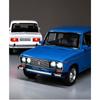 1/24 Российская LADA 2106 Металлическая модель автомобиля Игрушка Литье под давлением Металл Инерционный Музыка Свет Автомобильные игрушки для детей Транспортное средство