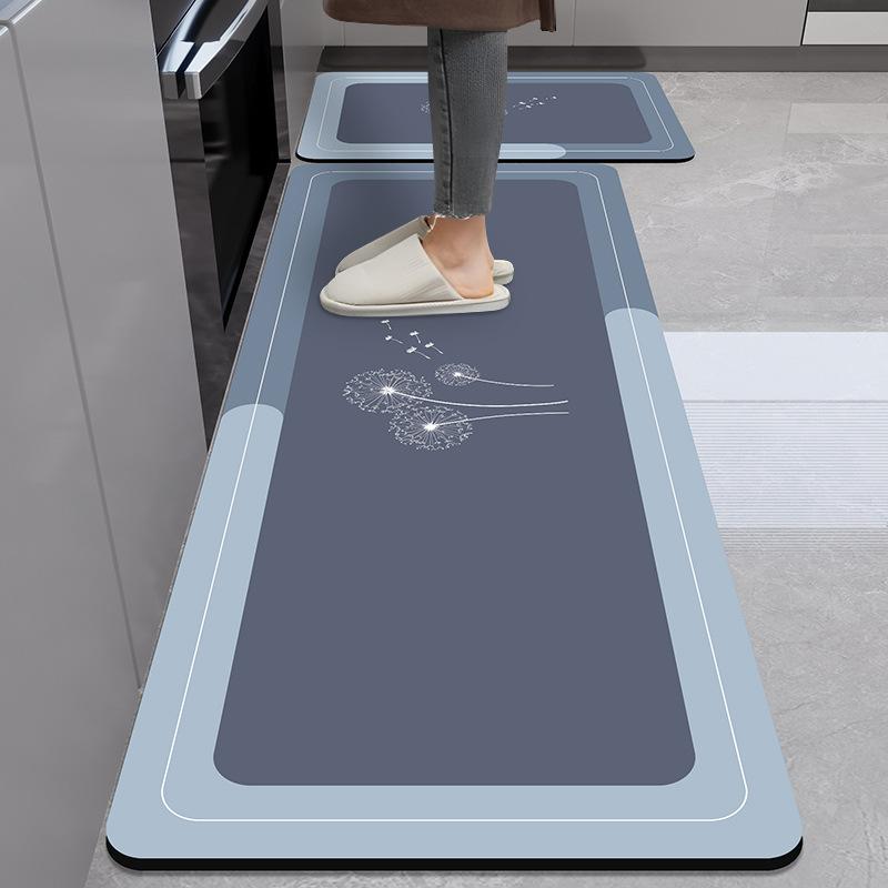 Коврик для пола кухни Diatom Mud Dirty Anti-slip Mat Simple Air-Soaching Water Absorbing Mat Home Easy to Cleaning Long Foot Mat