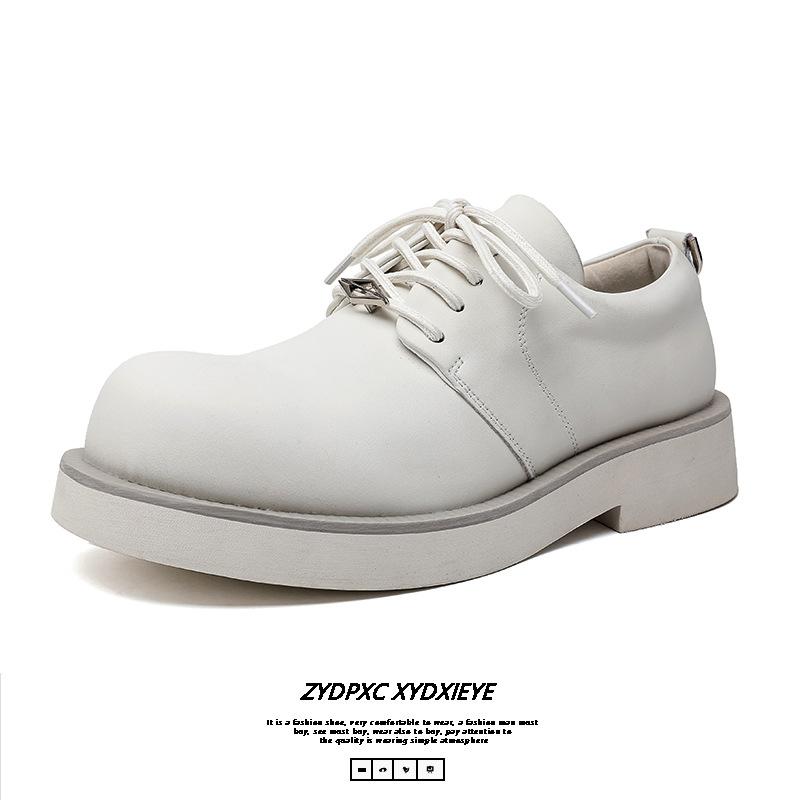 Британская платформа Mickey Derby туфли мужские трендовые модные повседневные кожаные туфли белые кожаные туфли мужские трендовые туфли 166166-E