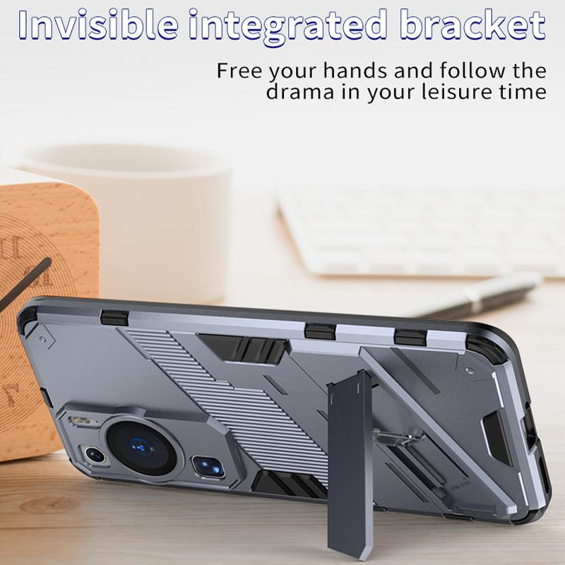 Fundas For Huawei P60 Pro Case Shockproof Armor Holder Bumper Back Coque for Honor 90 Lite Honer90 Light 90Lite Phone Cover