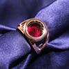 Hot-selling Fashion Styles of European and American Styles, Pomegranate Red Zircon Women's Rings, Popular Jewelry