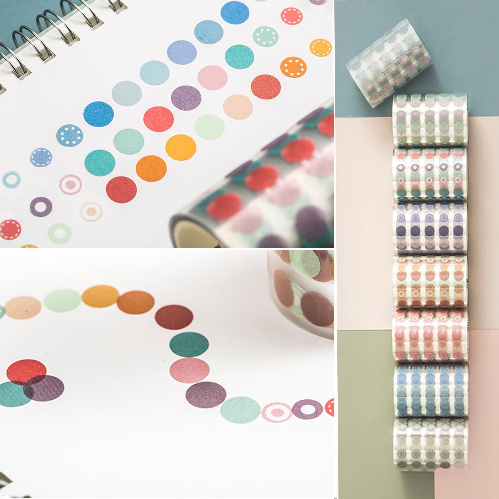 Принадлежности, круглые точки, печатная этикетка для дневника, декоративная лента Васи, бумажные ленты, наклейка для скрапбукинга