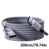 USB 2.0 Extension Cable Weaving Data Sync Wire Line Male/Female to Male Connectors Cord for Game Controller Mouse