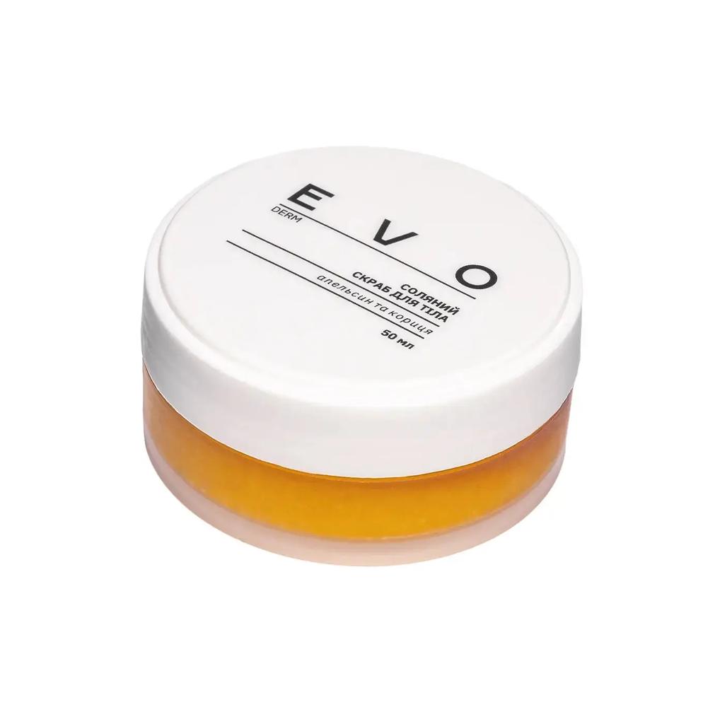 Salt Body Scrub Orange and Cinnamon EVO Derm 50 Ml
