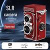 Portable Retro Twin-Lens Reflex Film & Digital Camera for Students