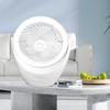 LED Fan Lamp USB Rechargeable Table Lamp With Hooks Ceiling Fan For Study Bedroom Living Room Office Multi Scenario Usage Fan