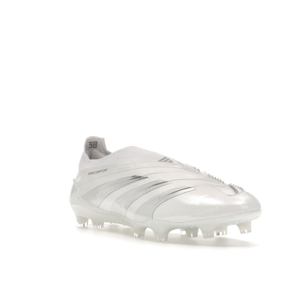 Adidas Predator 24 Elite Laceless FG Pearlized Pack Unisex Sneakers White Cloud-White Silver-Metallic IE1806