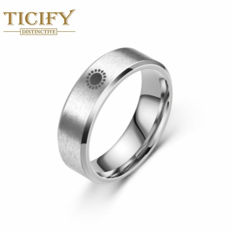 Дизайн датчика Пара из титановой стали против кольца Луна Звезда Солнечное кольцо