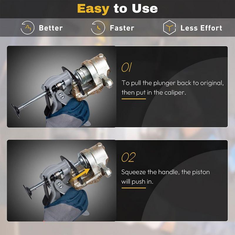 Инструмент для вдавливания тормозных суппортов, стальной регулятор тормозных колодок, сверхмощный разжим для поршней, разделитель дисков для большинства автомобилей