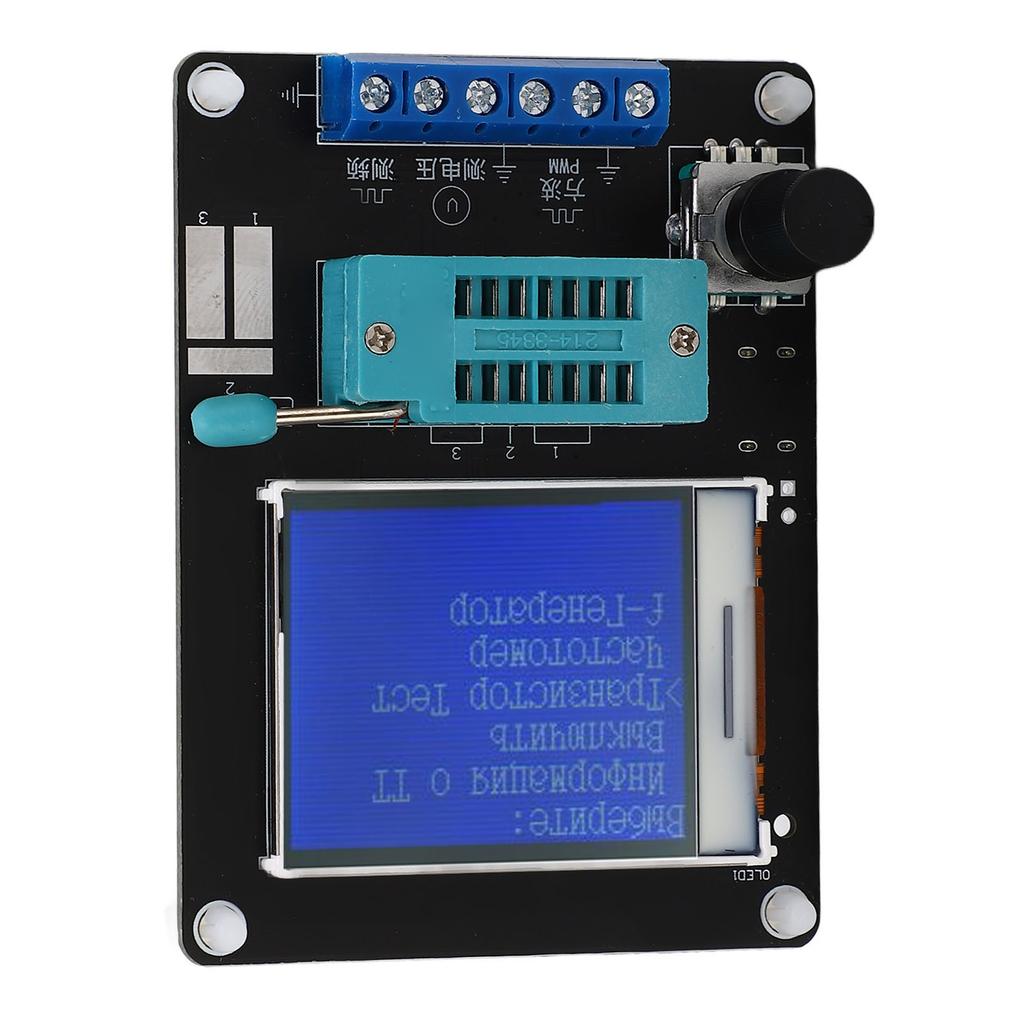 Тестер транзисторов DC5V 1,77 дюйма TFT Цветной экран Емкость Индуктивность ESR Вольт Частотомер
