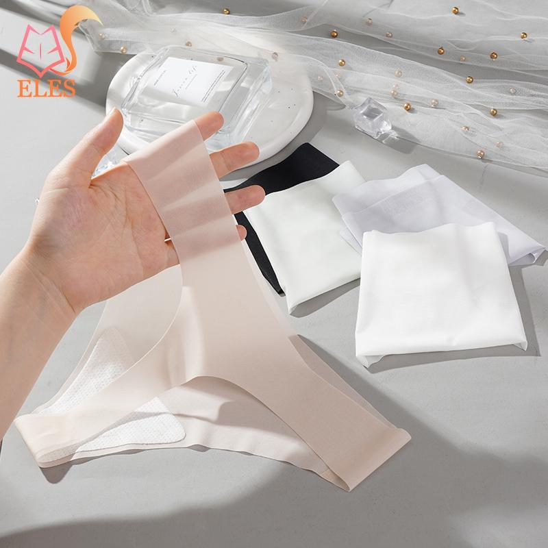 Женские трусики из ледяного шелка, трусики-стринги, женское бесшовное нижнее белье, трусики