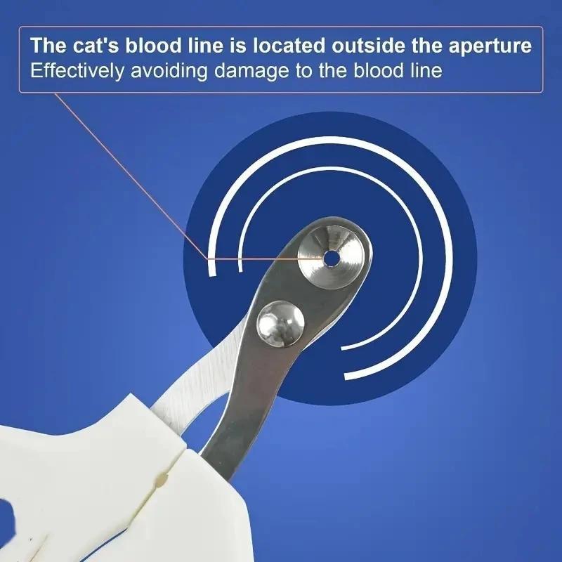 Ножницы для ногтей для домашних животных из нержавеющей стали, когтерез для собак и кошек, для мелких животных