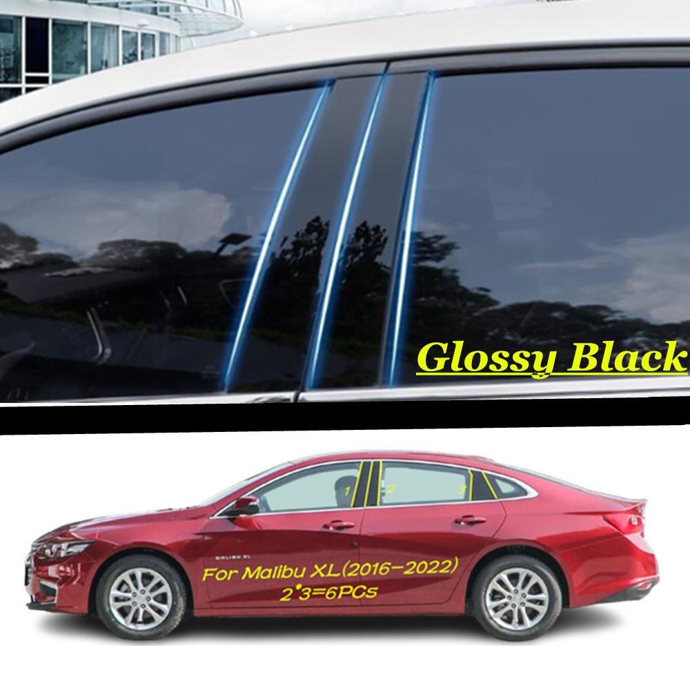 For Chevrolet Malibu 2012-2017 2018/XL 2016- Car PC Material Pillar Post Cover Door Trim Window Molding Sticker Accessories