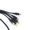 5pcs 70cm long 1 female to 5 way Splitter male extend Cable 5.5*2.1mm to male 18awg branch 22awg 12V DC Power Supply Adapter