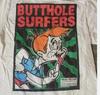 Ретро стиль Butthole Surfers рок-тур короткий рукав белый цвет футболка Унисекс футболка