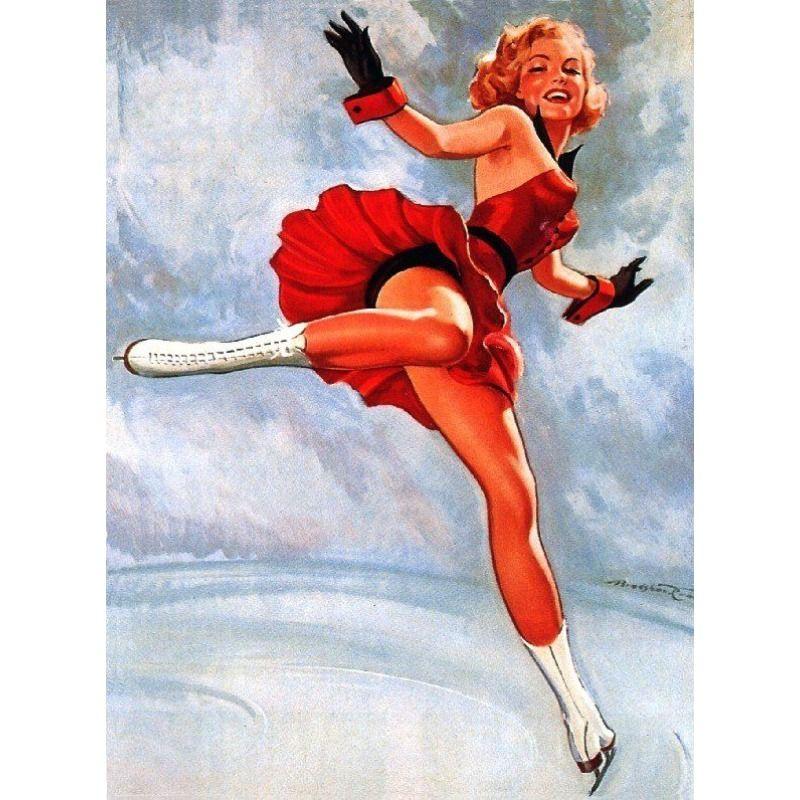 Винтажная Pin-Up Девушка Металлическая Настенная Вывеска Ретро Оловянная Табличка Декор Дома