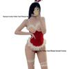 2022 Сексуальное Рождественское Белье Бэбидолл Боди с Открытой Промежностью для Ролевых Игр