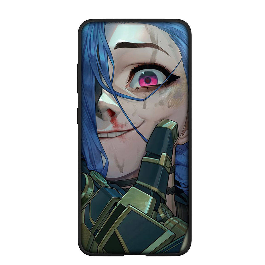 Для iPhone 16 15 Xiaomi Redmi Note 13 12 11 Pro Max X 9 14 Plus XR Samsung Galaxy A15 S24 S23 Huawei OPPO чехол Arcanes аниме игра Jinx Vi чехол для телефона