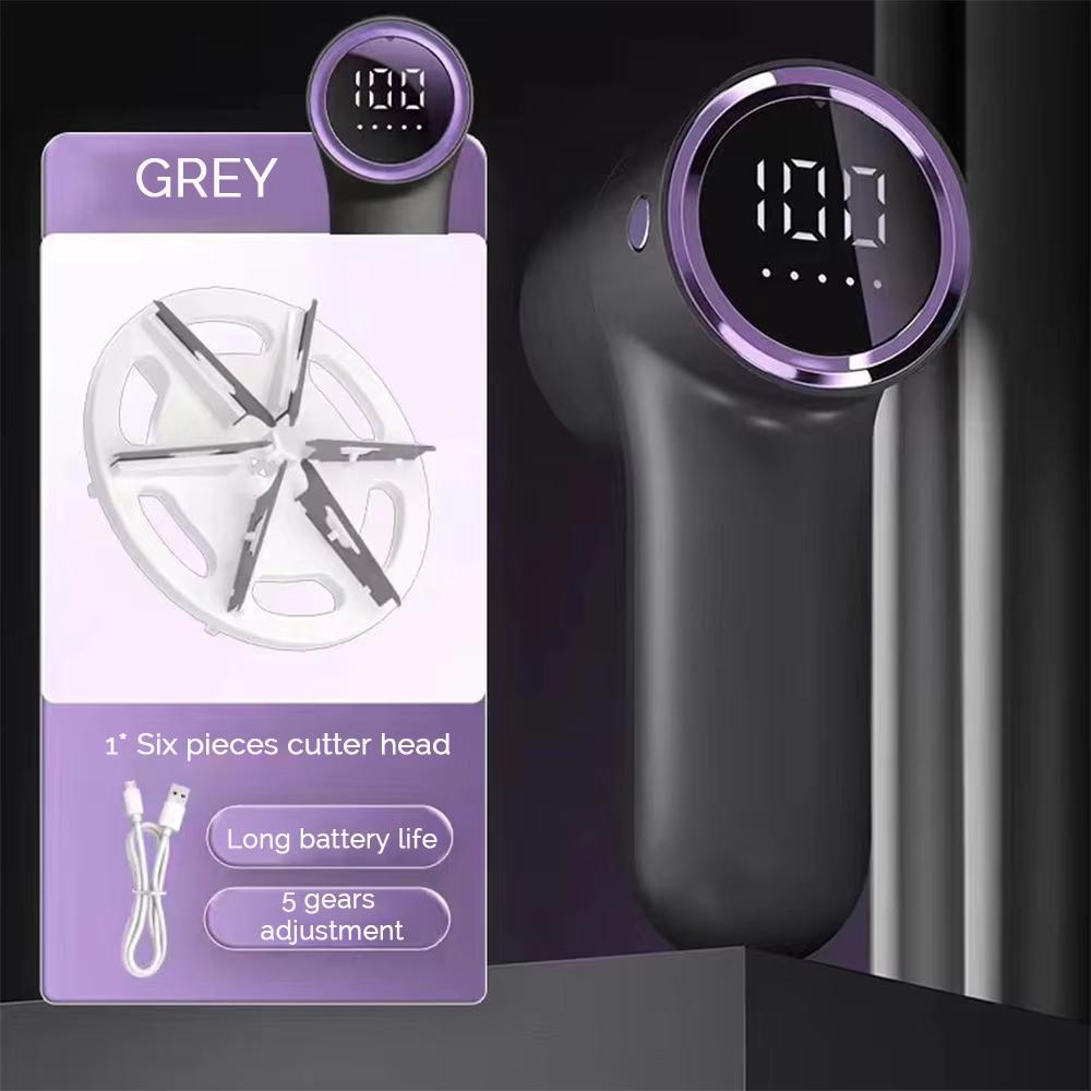 Электрический триммер для удаления катышков HairBall, устройство для удаления катышков со свитера, интеллектуальный светодиодный цифровой дисплей, бритва для удаления катышков, триммер с зарядкой через USB, 5 скоростей