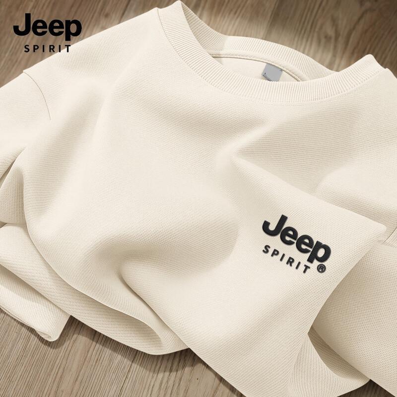 JEEP SPIRIT Men's 2025 Casual Crew Neck Sweatshirt