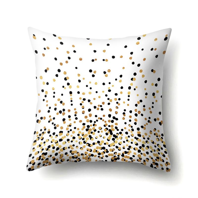 Polyester Pillow Case Automobile Decoration Home Printed Pillow Case Waist Cushion Cover Car Cushion Head Cushion Cover