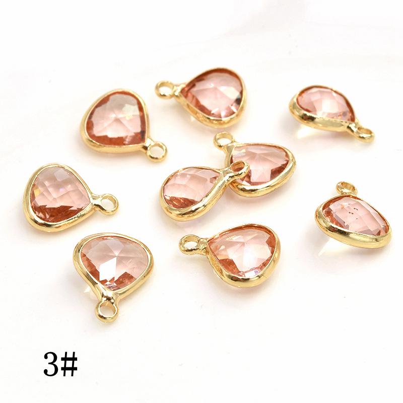 Подвеска-капля из стекла с редкоземельными элементами, сохраняющая цвет, медь, для изготовления украшений своими руками