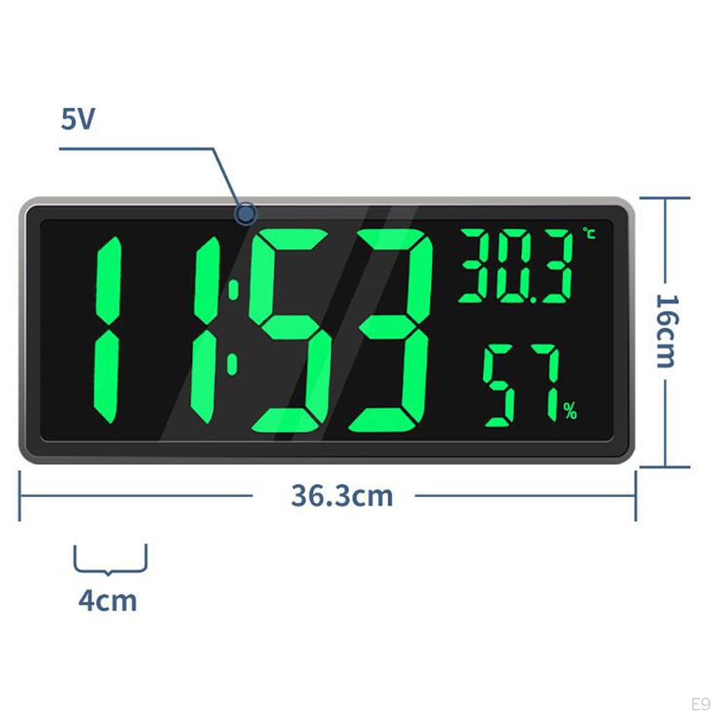 Часы, 3-уровневый диммер, яркость, температура и влажность в помещении, 12/24 ч, большое количество, электронные