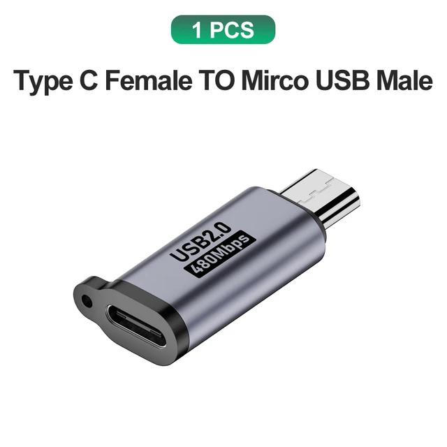 USB C Adapter Type C To Micro To Mini USB Female Converters For iPhone 14 13 Xiaomi Samsung For Lightning Male Charger Adapter