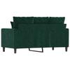 2 Seater Sofa Dark Green 120 cm Velvet