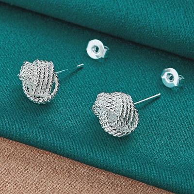 Серьги-шарики из стерлингового серебра 925 пробы, модные ювелирные изделия