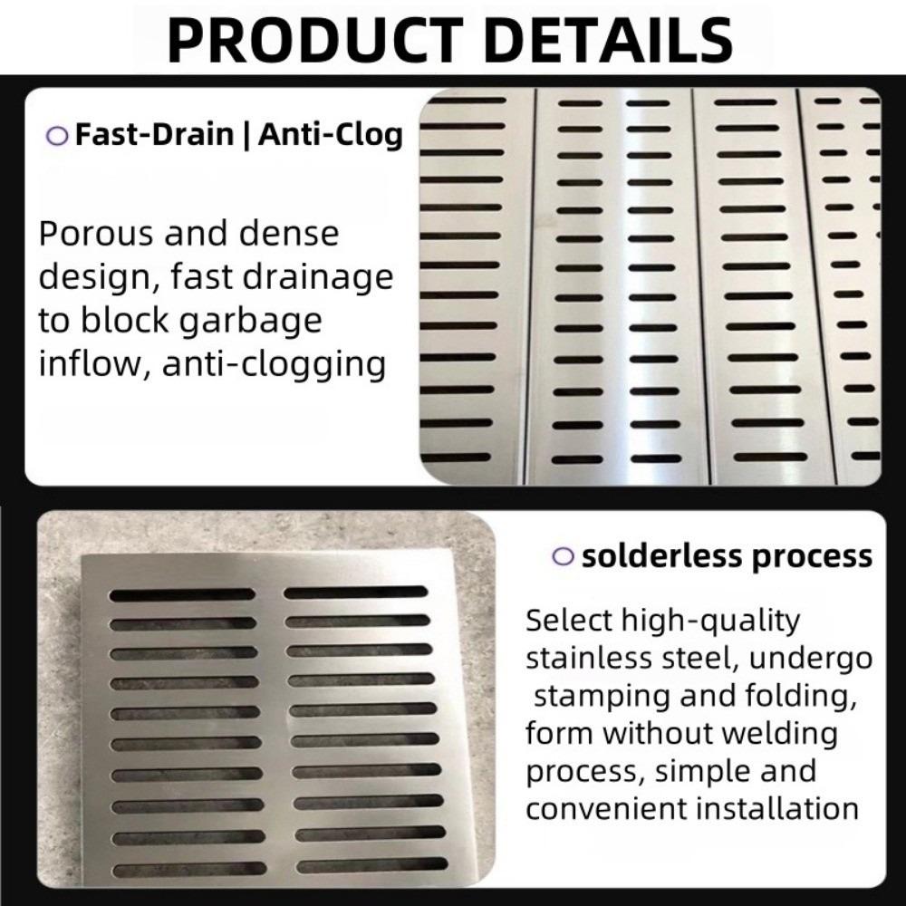 Тяжелая дренажная желобная система из смолы, линейный водосток, готовая дренажная канава, кухня, балкон, двор