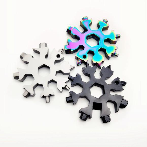 Снежинка 18-в-1 Мультитул Брелок Отвертка Открывалка для бутылок Инструмент Наружный EDC Инструменты