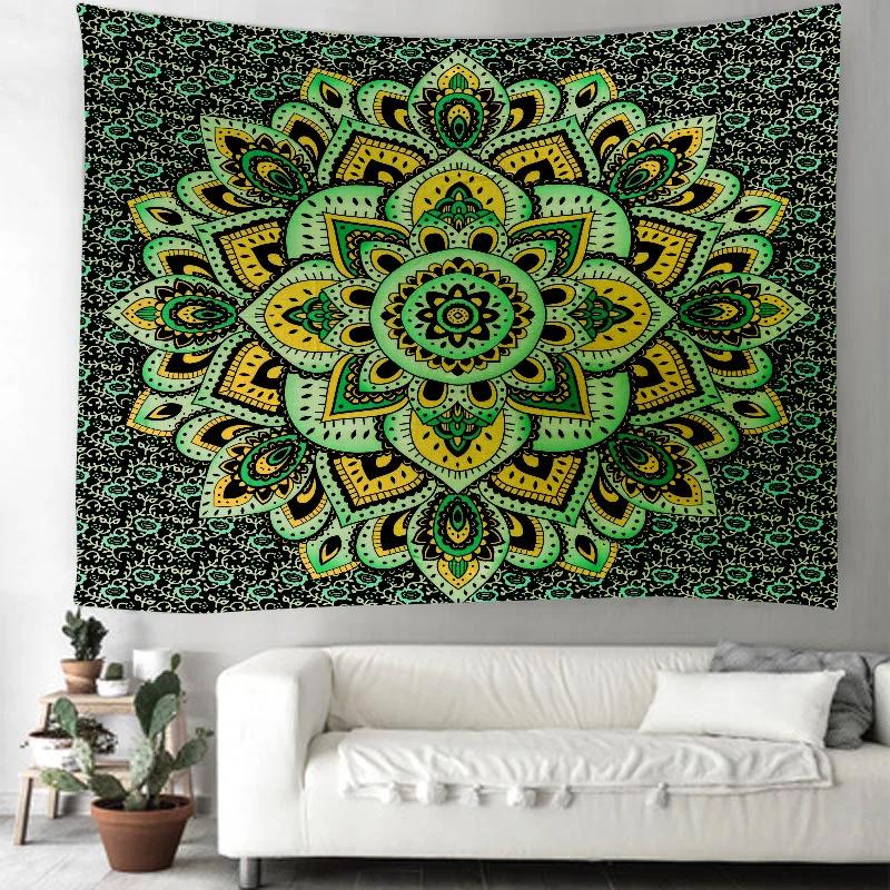 Indian Mandala Boho Wall Hanging Sandy Rug Camping Tent Travel Mattress Bohemian Sleeping Pad Tapestries