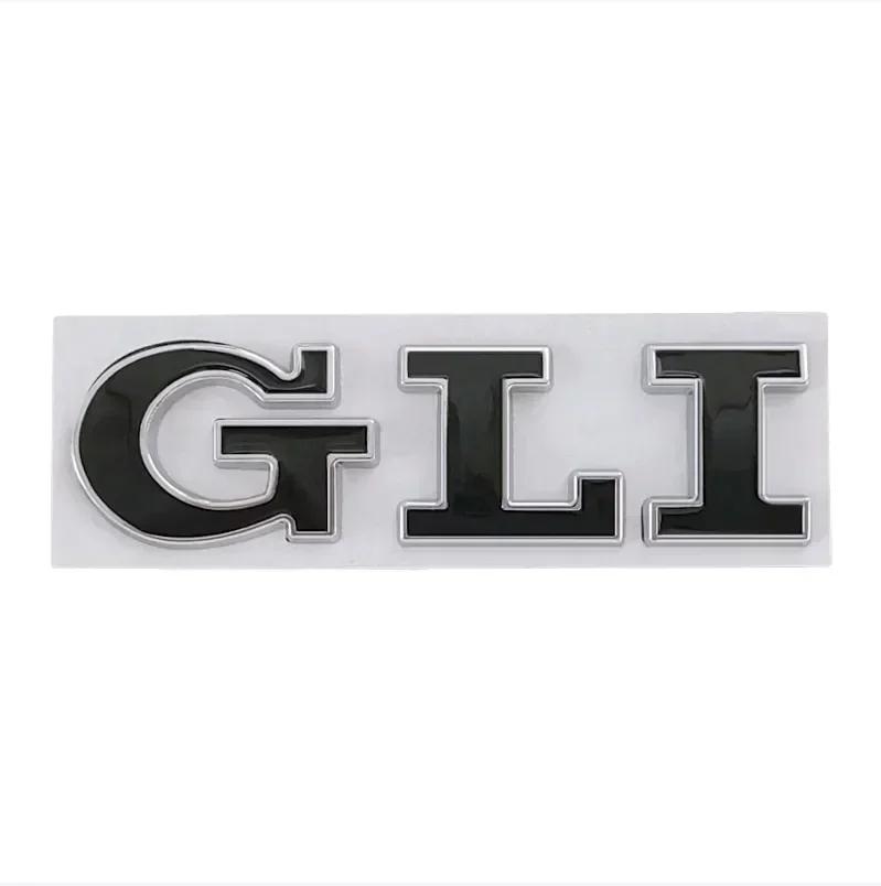 3D Metal Car Letters GLI Logo Rear Trunk Front Grill Badge Emblem Sticker Decals For Volkswagen VW Jetta MK2 MK4 MK5 MK6 MK7 MK8 zd1