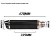 Для Kpr150 Horizon 350r3r25 Gsx Ninja250z400 Huanglong 300 Модифицированная Маленькая Шестигранная Выхлопная Труба Модель Универсальные Модификационные Детали