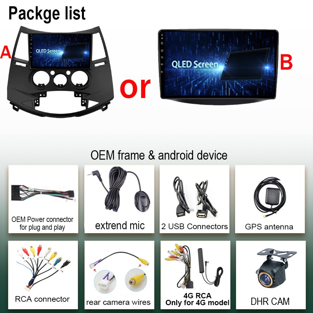 Навигация Android 14 Для Mitsubishi Grandis 1 2003-2011 Беспроводной Carplay Автомобильный QLED Экран Авто Радио Стерео Без 2din dvd BT 5G