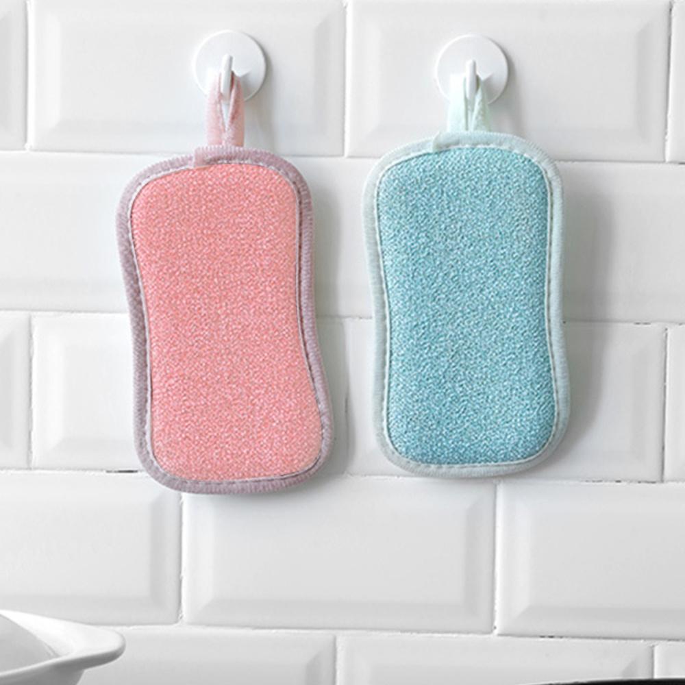 Двухсторонняя чистящая волшебная губка, кухонная губка для мытья посуды, кухонные аксессуары