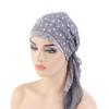 Bohimina Style Printed Voile Headscarf Bonnet for Women Islamic Hijab Headwraps Multifunction Muslim Scarf Turban Hair Scarves