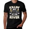 Killin My Liver At The River Tshirt Everyday Wear Basic Short Sleeve Top