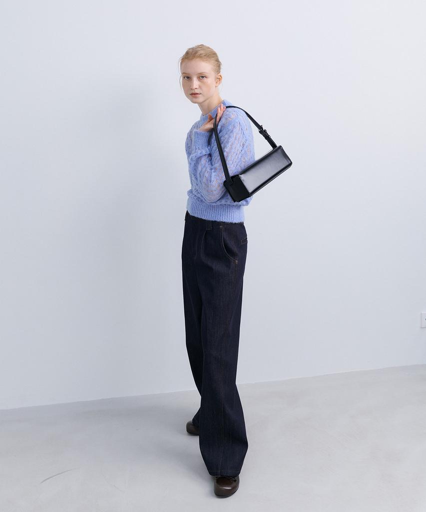 Epinggeulleo Stitched Pants - Navy