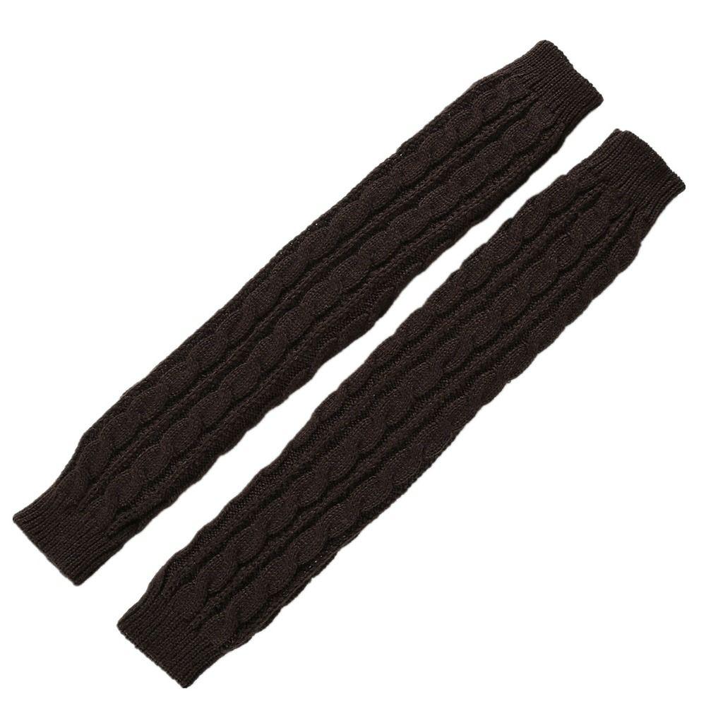 Knitting Warm Finger Sleeves Cover Women's Half Finger Gloves Autumn Winter Long Wrist Glove False Sleeve