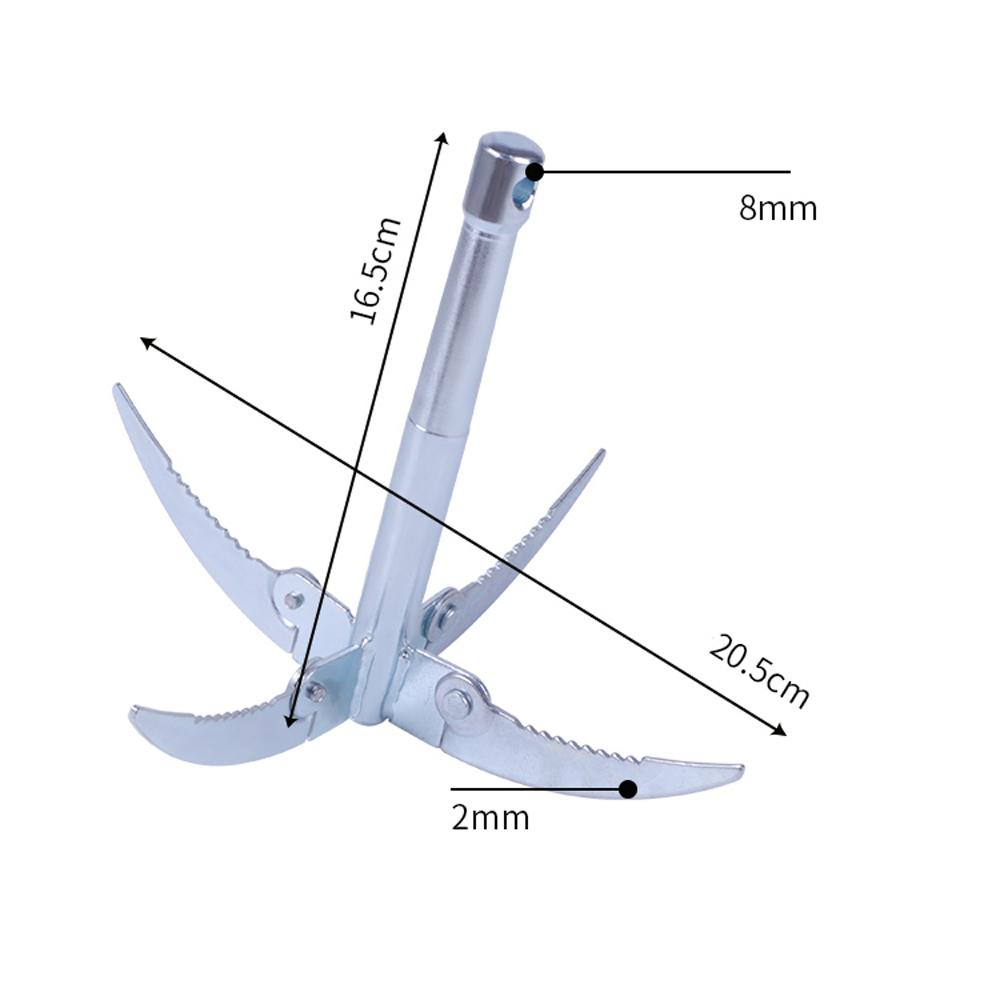Складной 4-лапый якорь Коса Машина для резки водных растений Травы Острый нож Садовые инструменты Рыболовные аксессуары Снасти Новый