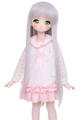 Парик для кук Linfairy 8-9 дюймов, масштаб 1/3, фигурка, кукла, длинный парик BJD (Серебряный)