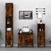 VidaXL Bathroom Cabinet Smoked Oak 65x33x60 Cm Engineered Wood 819833