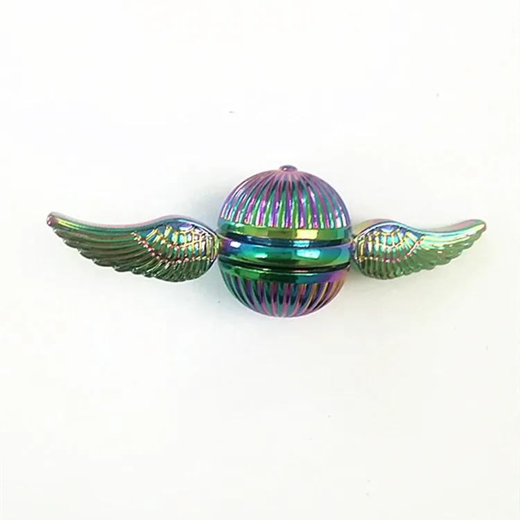Metal Wing Fingertip Gyroscope Fidget Spinner Anti Pressure Fingertip Gyroscope For Children And Adults Top Decompression Toy
