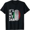 It's In My DNA Italy Italian Genes Flag Thumb Rome Turin Fun Gift Unisex T-Shirt