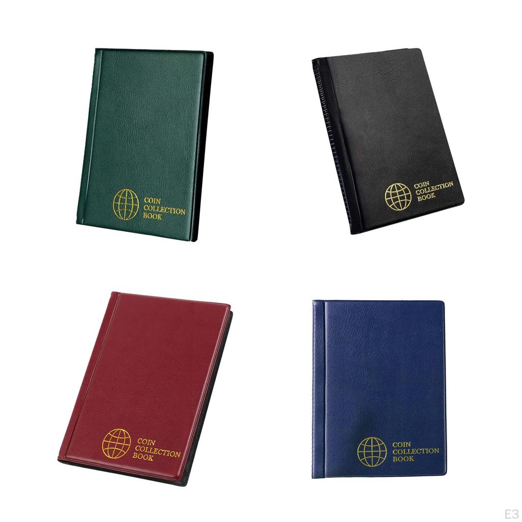Альбом-органайзер для монет для коллекционеров, папка-регистратор на 60 карманов для хранения денег и пенни