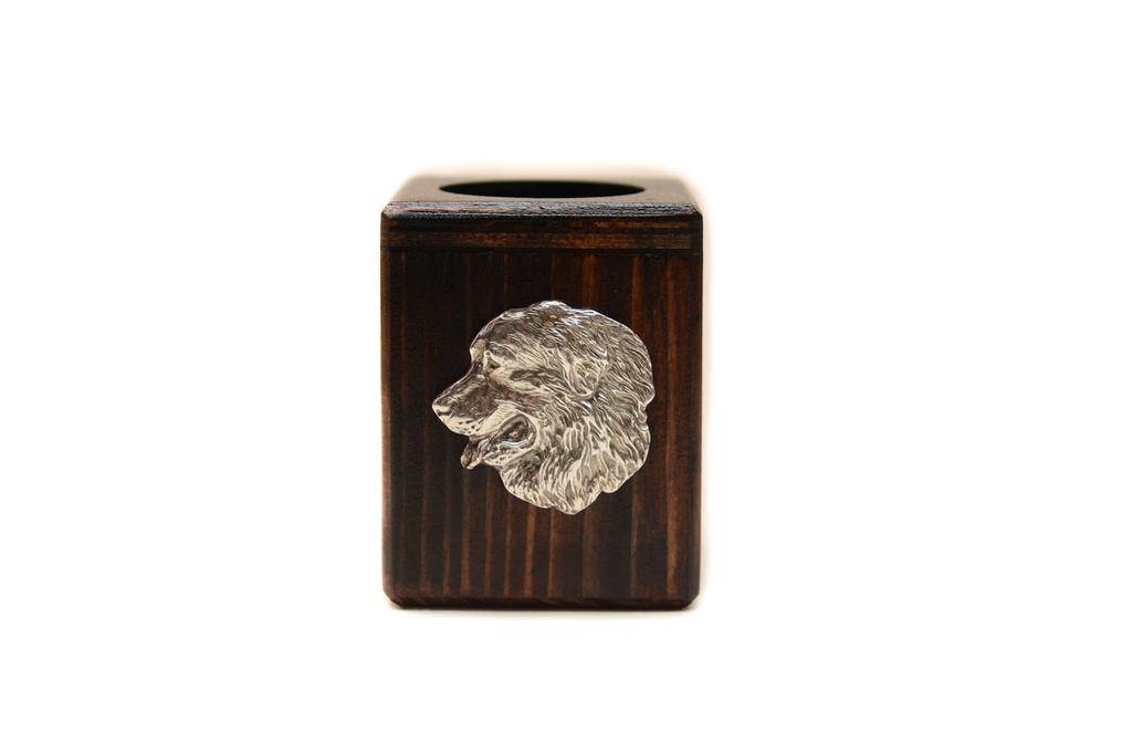 Bernese Mountain Dog, Berner Sennenhund I – Wooden candle holder with a dog, a unique souvenir after losing a dog | Art-Dog