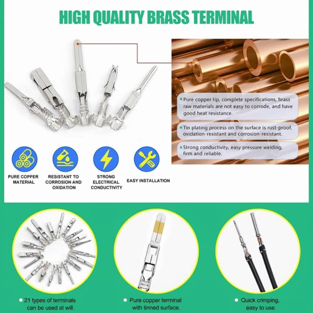1/1.5/1.8/2.2/2.8/3.5mm Wire Terminal Pins 21Type Electric Connector Pin  Crimping Pins