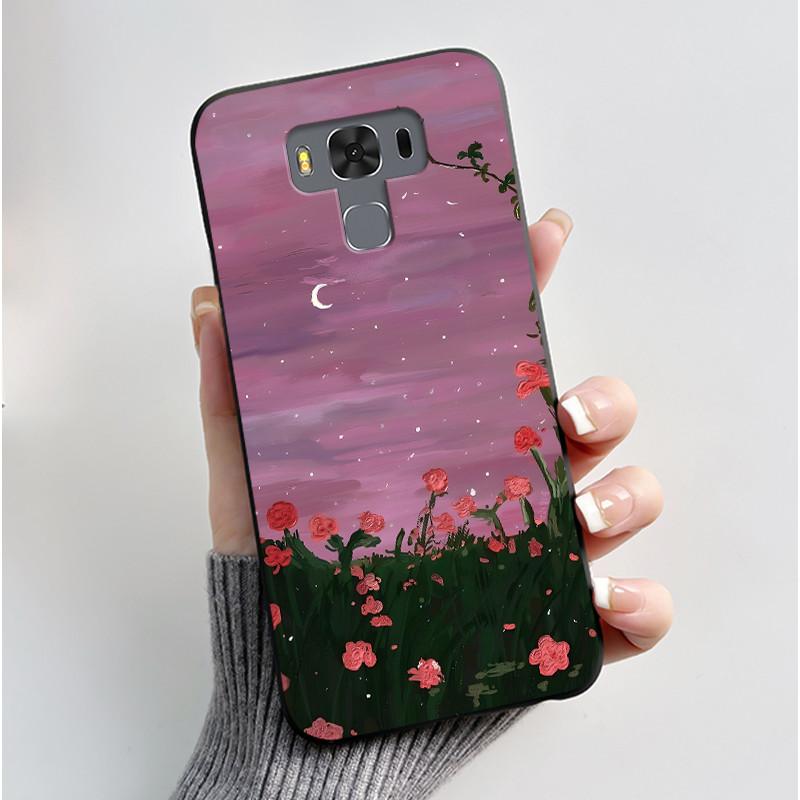 Чехол для Asus ZenFone 3 Max ZC553KL Capa Coque Милый Мультяшный Принт Чехол Защитная Крышка Мягкий Силикон Черный Корпус Funda